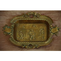 Ваза латунная  ( 15 см х 22 см , высота 3 см (