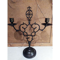 Церковный стариный подсвечник .