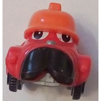 С1рубля!! Киндер Сюрприз -1999 -Мультяшное лицо- Красный Грузовик (пожарный) K99N105