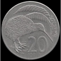 Новая Зеландия 20 центов 1986