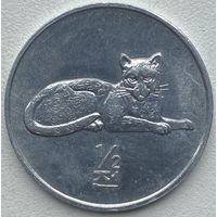 Северная Корея (КНДР) 1/2 чона 2002 г. Леопард