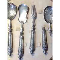 Столовые приборы из серебра 950 Париж Франция 1838-1840