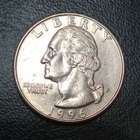 США 25 центов 1996 P