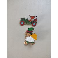 Значки мультфильмы тяжёлые.