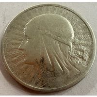 2 злотых 1934 г.  Польша.  Ядвига.  Серебро