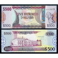 Гайана 500 долларов 2011 - 2024 год, UNC