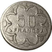 Республика Чад. Государства Центральной Африки. 50 франков 1978 А. Фауна. Антилопы.