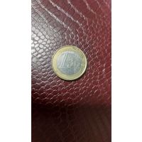 Монета 1 евро 2002г. Германия.
