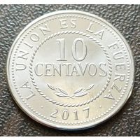 Боливия 10 сентаво, 2017   ( 1-1-1 )