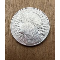 10 злотых 1932 г.  Польша.   Ядвига.  СЕРЕБРО.  1.