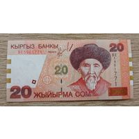 Werty71 Киргизия Киргызстан 20 сом 2002 UNC банкнота