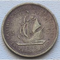 Карибы 5 центов 1960