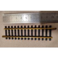 Рельс прямой L=100mm Fleischmann #6002, НО 1:87