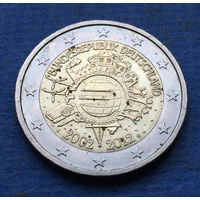 Германия 2 евро 2012 G 10 лет наличному евро