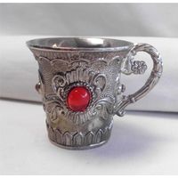 Чашка кофейная Серебрение Инкрустация