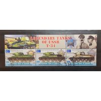 Сомали. 2012 год. Легендарные танки СССР (сцепка) (465)