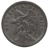 РЕСПУБЛИКА ЧИЛИ. 1 ПЕСО 1933. КОНДОР