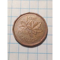 1 цент  Канада 1988 год.