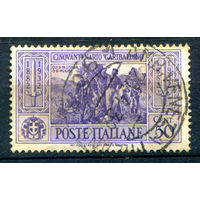 Италия (Королевство) - 1932г. - памяти Джузеппе Гарибальди, 50 с - 1 марка - гашёная с пожелтением по перфорации [Mi 395]. #1-It-8-B-1