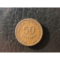 Ангола. 50 центавос. 1955. С 20 копеек. Распродажа коллекции. Смотрите другие лоты.