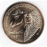 1 доллар США 2012 год Сакагавея Торговые пути 17 века двор Р _состояние aUNC/UNC