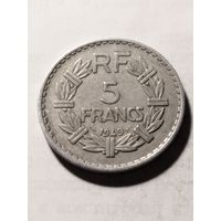 Франция 5 франков 1949