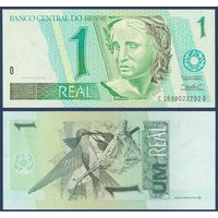 Бразилия, 1 реал 1997-2003 г, P-243Af (C, республика, колибри), UNC