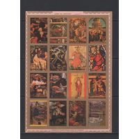 Живопись Религия Умм-эль-Кайвайн /Umm Al Qiwain 1972** Знаменитые картины Жизнь Христа Авиапочта без перфорации