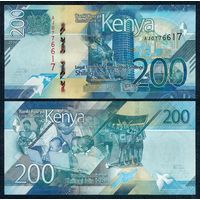 Кения 200 шиллингов 2019 год, UNC