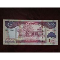 1000 шиллингов Сомалиленд 2014 г.