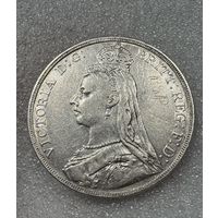 С рубля без мц! 1 крона 1892 Великобритания редкий сохран!