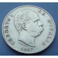 Италия. 1 лира 1887
