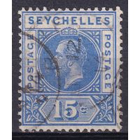 79.BrKSe. Великобритания. Колонии. Сейшельские острова. Георг V. Стандарт. 15C. 1912 г. Mi.#67.