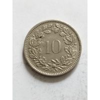 Швейцария 10 раппен 1969