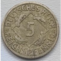 Германия 5 рейхспфеннигов 1925 А
