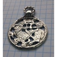 Привеска-медальон Викингов точная копия серебро 10 грамм с рубля!!