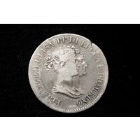 5 франков 1808 г. Лукка (Италия), Элиза Бонапарт и Феликс Паскаль Бачиокки. Пореже!