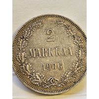 2 МАРКИ 1906 ФИНЛЯНДИЯ ВЕЛИКОЕ КНЯЖЕСТВО  . L