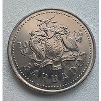 Барбадос 25 Центов 2008.  5-7-19
