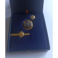 Академия МВД (Акадэмія МУС) Республики Беларусь - набор (знак, фрачник и зажим)