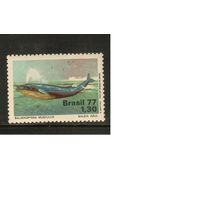 Бразилия-1977(Мих.1597) , **  , Морская  Фауна, Киты(одиночка)