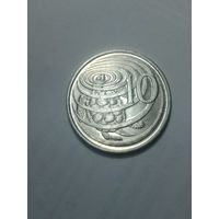 Каймановы острова 10 центов 2002 года .