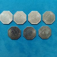 Нюрнберг. Нотгельды (7шт) одним лотом.аUNC! Расспродажа!!! Смотрите и другие мои лоты!!!