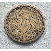 Германия 10 рейхспфеннигов, 1925 E  7-7-24