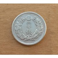 Япония, 20 сенов 1908 г., серебро 0.800, период Мэйдзи (1868-1912)