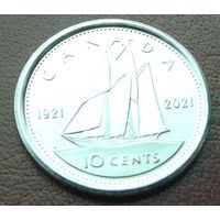 Канада. 10 центов 2021