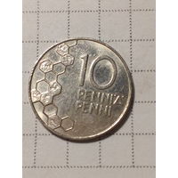 10 пенни Финляндия 1990 год.