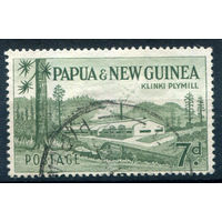 Британские колонии - Папуа Новая Гвинея - 1952/60г. - ландшафты, виды, местные мотивы, 7 P - 1 марка - гашёная [Mi 11]. #3-WB-90-A-2