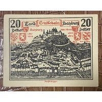 Нотгельд Австрия Каринтия , 20 геллеров 1920 год