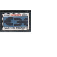 США-1963, (Мих.846),  **   , Эмансипация (одиночка)